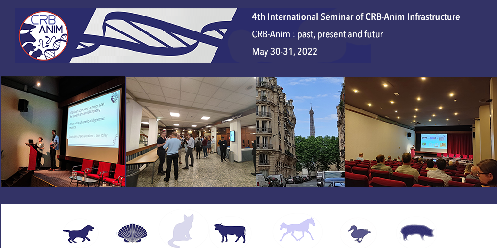 4ème séminaire international  " CRB-Anim : passé, présent et futur ", 30-31 mai 2022 : les résumés sont disponibles !
